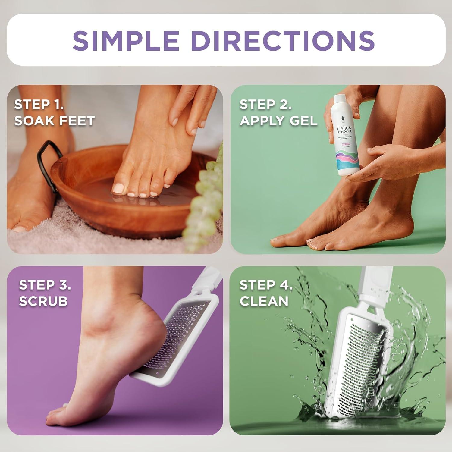 Kit Removedor de Callos Lee Beauty - Gel y Lima para Pies 226.8 g