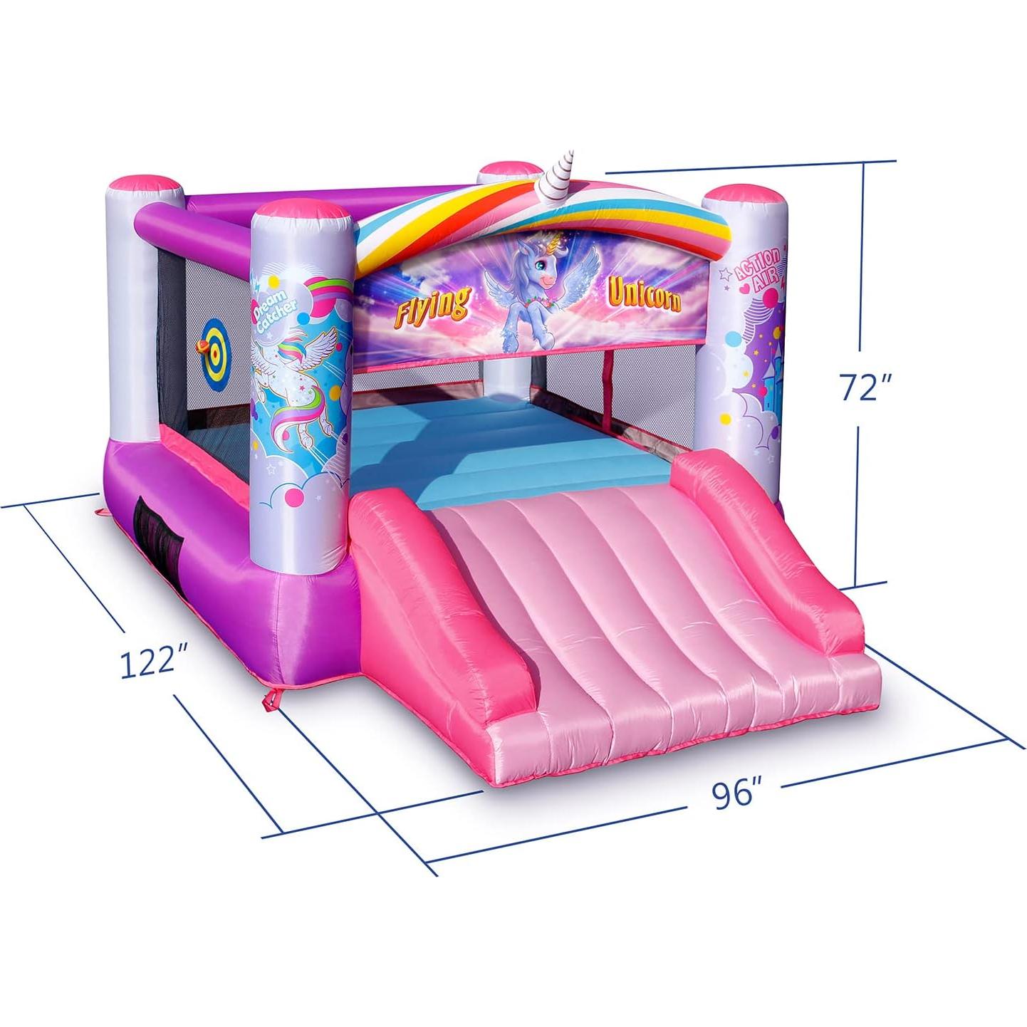Casa Inflable Princesa Action Air 3.1x2.4m con Ventilador
