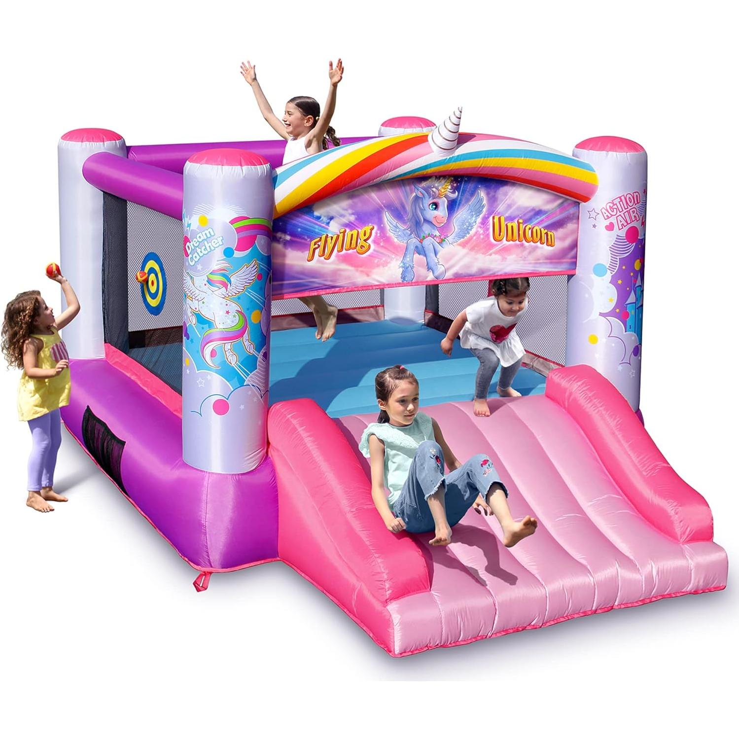 Casa Inflable Princesa Action Air 3.1x2.4m con Ventilador