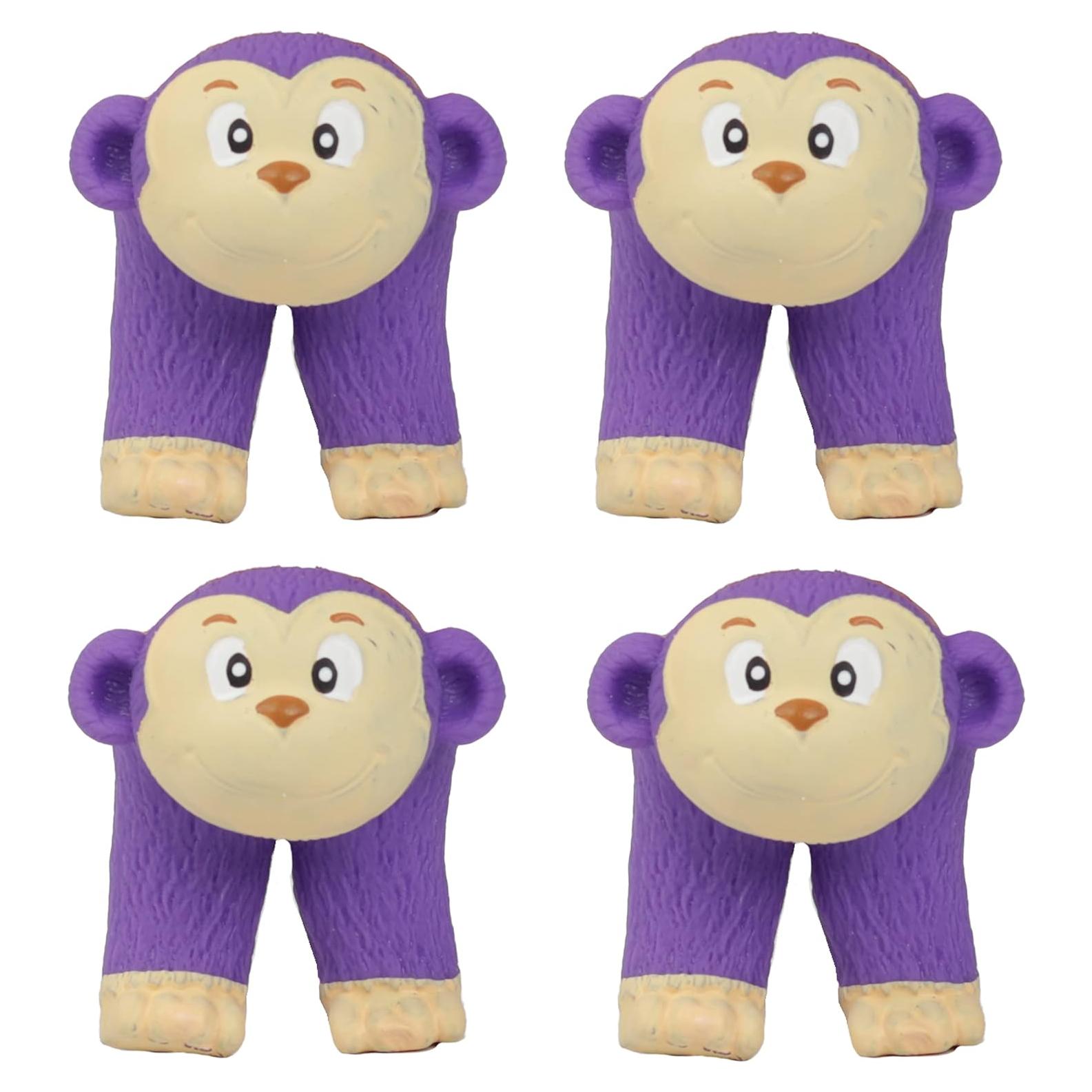 Conjunto 4 Marionetas Dedo Animales Selva SandT 7,62 cm