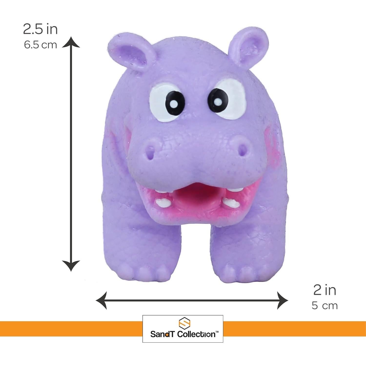 Conjunto de 4 títeres de dedo animales de la jungla SandT