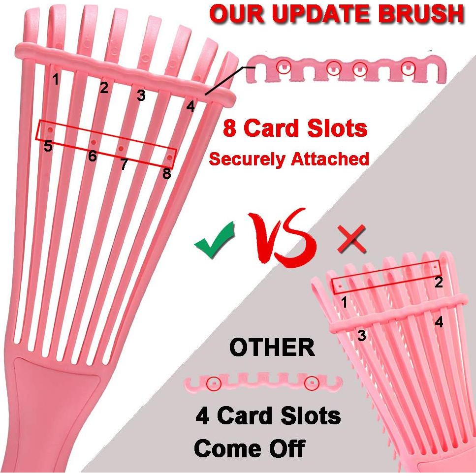 Juego de Cepillos Desenredantes EZ 5 Piezas Rosa y Negro