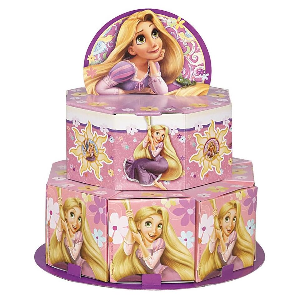 Decoración Centro de Caja de Favor Disney Enredados para 8