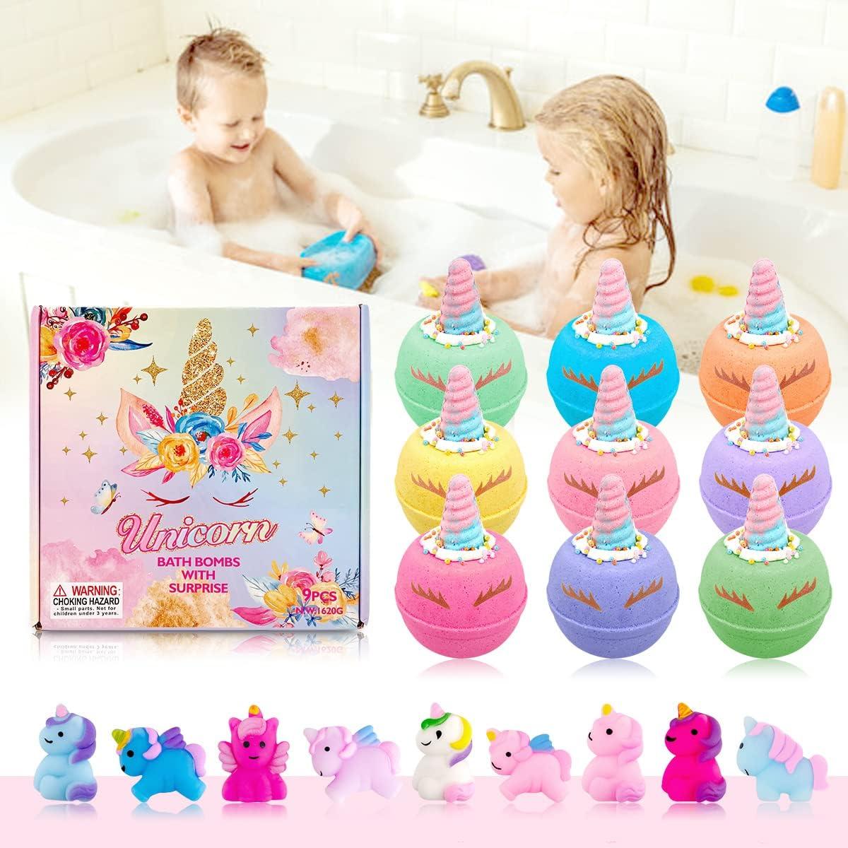 Bombas de baño unicornio Claro y Fresco 9 piezas 178 g