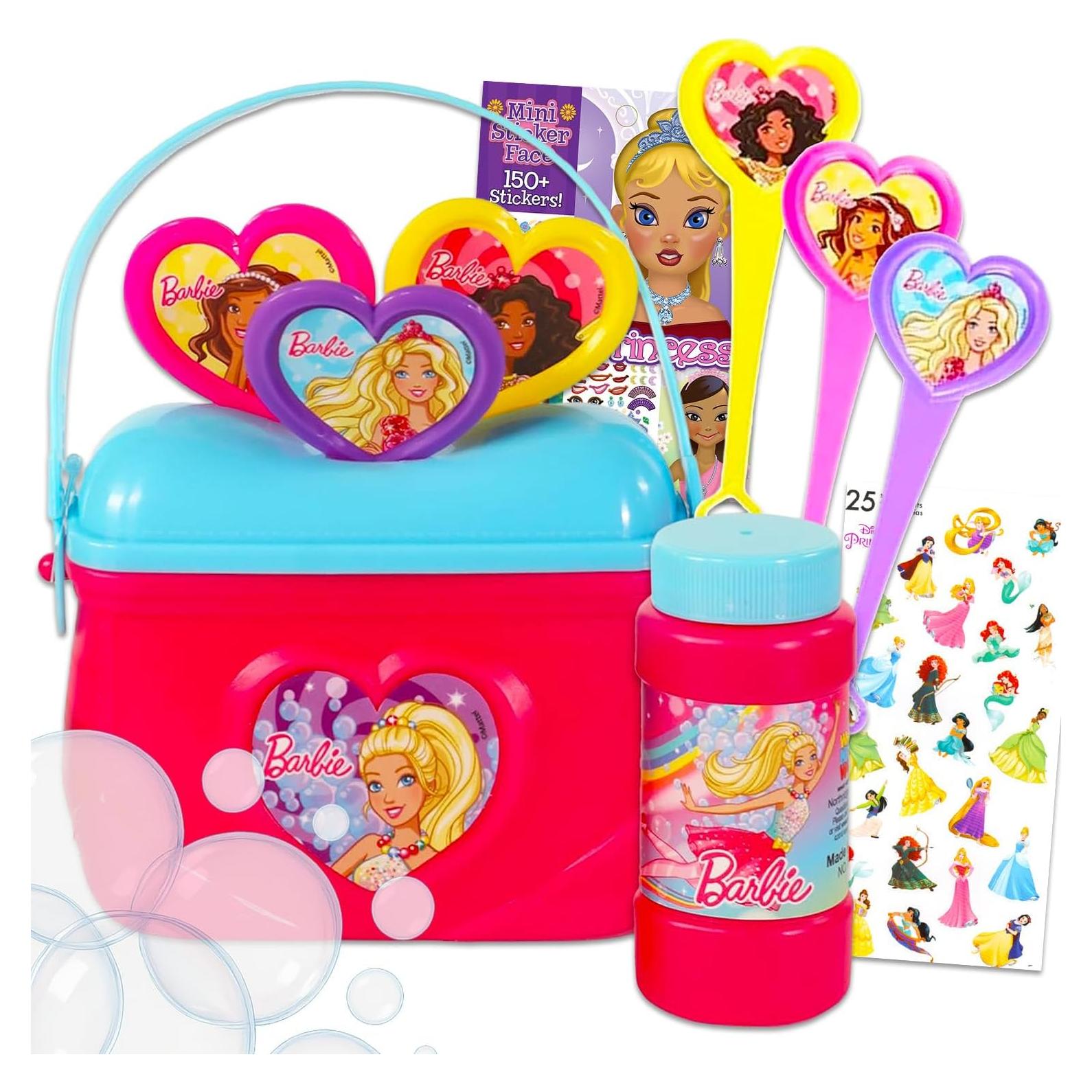 Burbujas de Barbie con Bolso y Stickers - Fiesta para Niñas