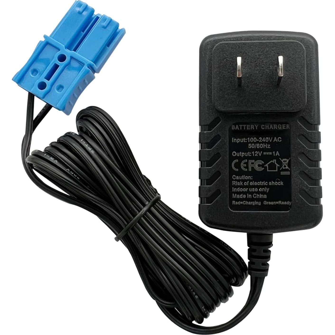 Cargador 12V Kid Trax para Batería Infantil con Conector Azul