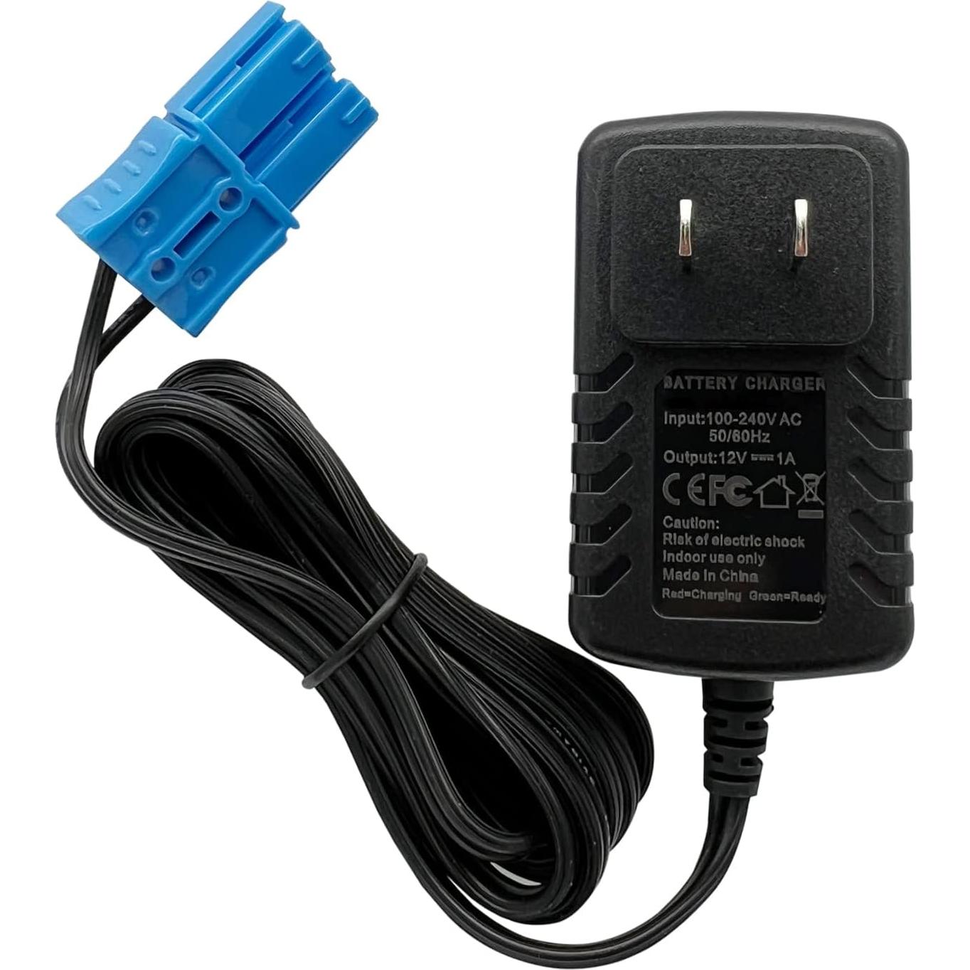 Cargador 12V Kid Trax para Batería Infantil con Conector Azul