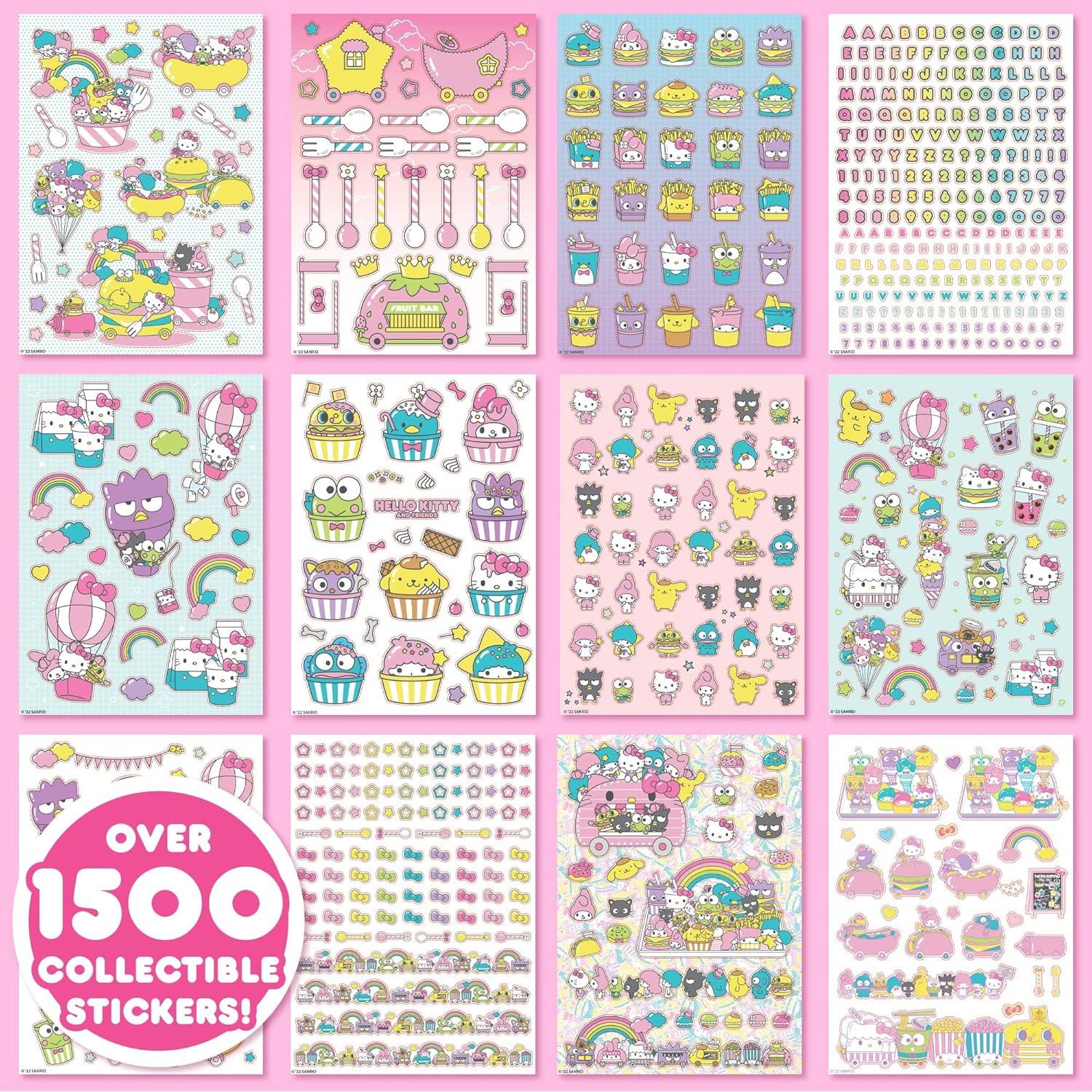 Libro de Stickers Hello Kitty 1500+ Kawaii 43 Hojas