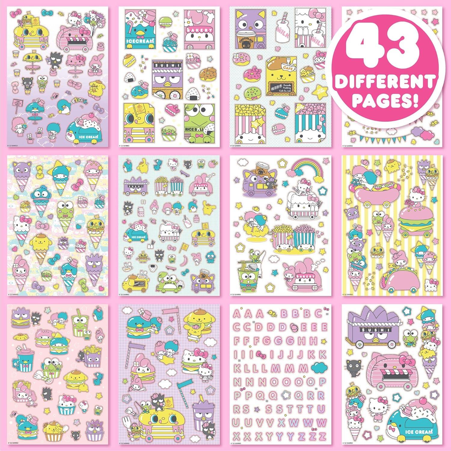 Libro de Stickers Hello Kitty 1500+ Kawaii 43 Hojas