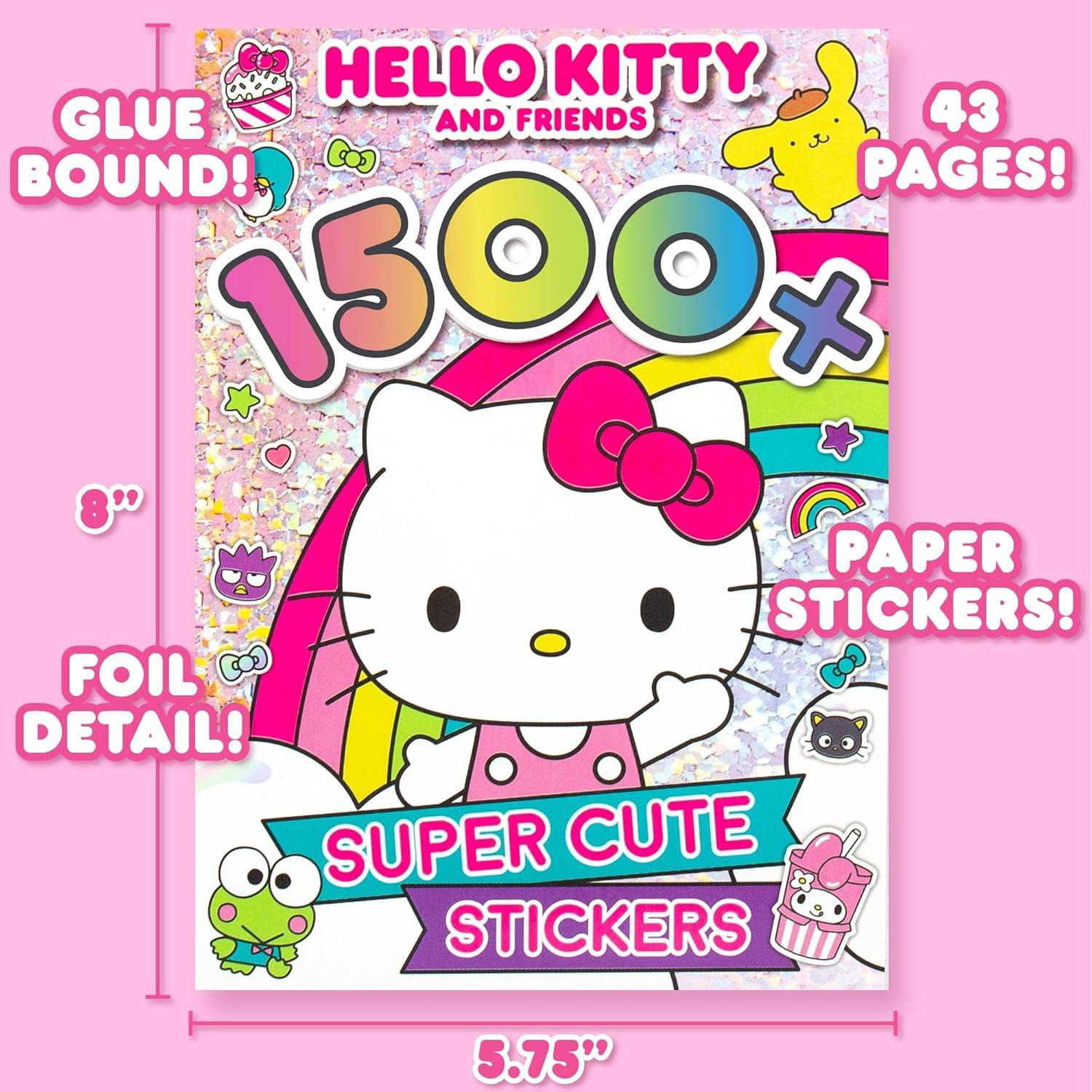 Libro de Stickers Hello Kitty 1500+ Kawaii 43 Hojas