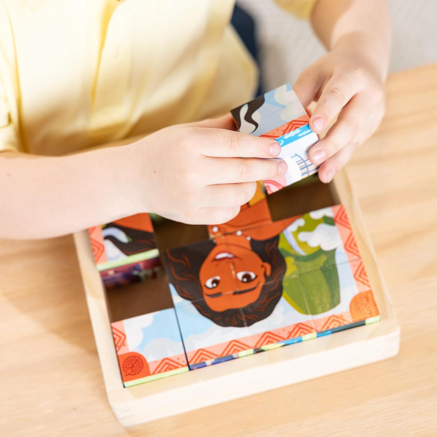 Cubo de Rompecabezas de Madera Melissa & Doug Princesas Disney 16 Bloques