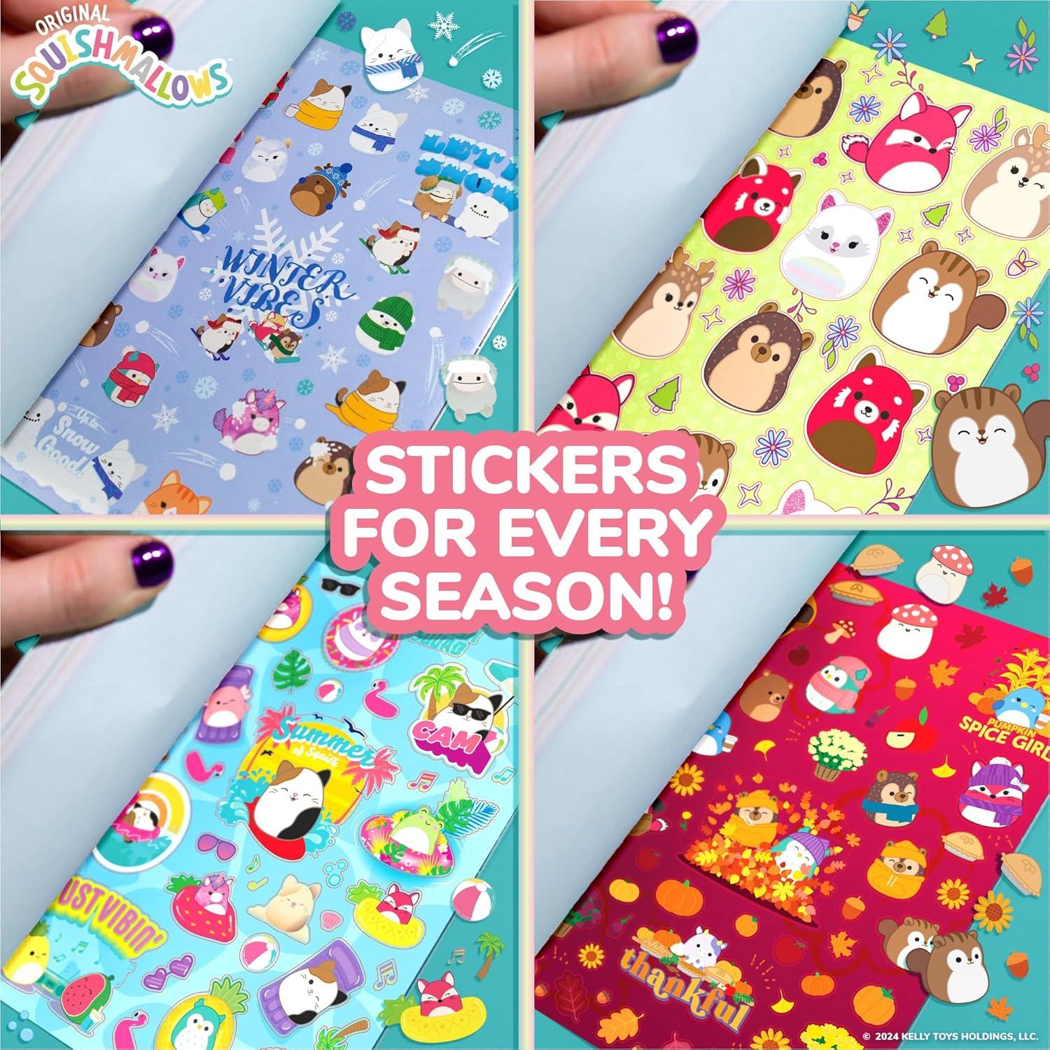 Libro de Stickers Squishmallows 2000+ Horizon 43 Hojas Kawaii