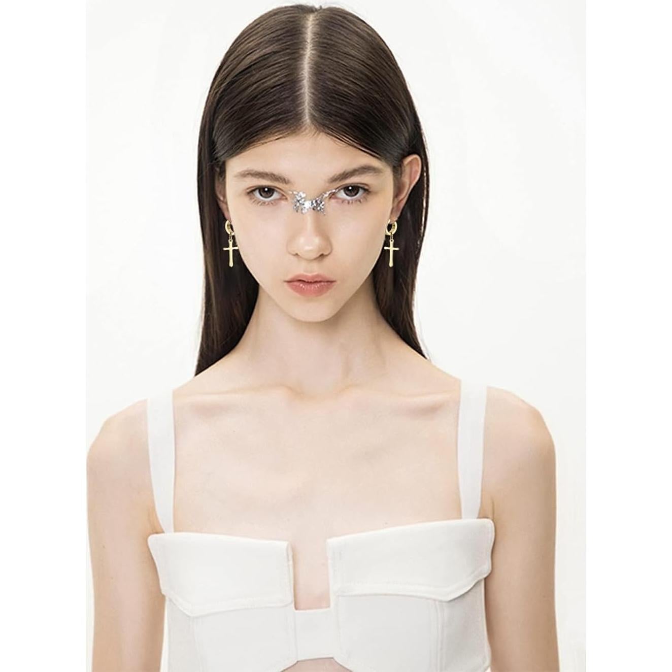 Pendientes Magnéticos Unisex NEWITIN 6 Pares Acero Inoxidable