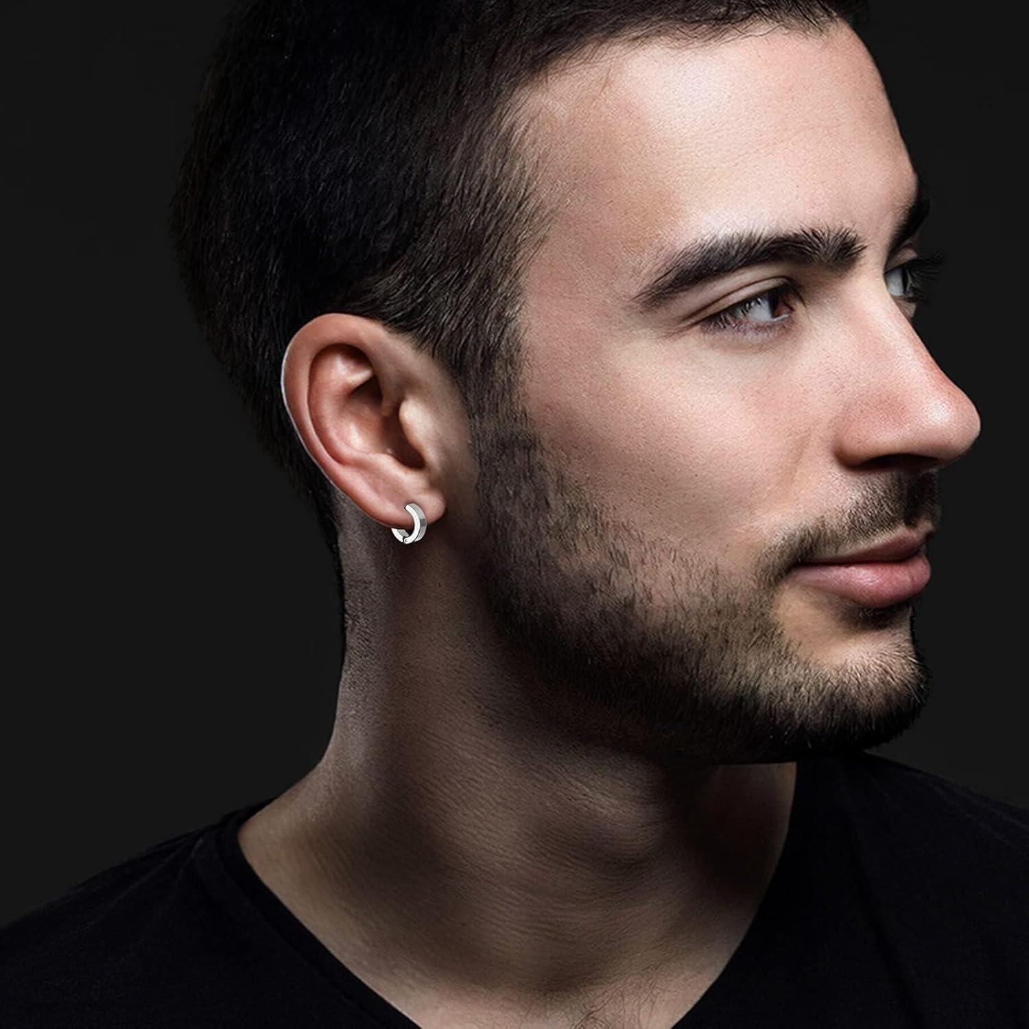 Pendientes Magnéticos Unisex NEWITIN 6 Pares Acero Inoxidable