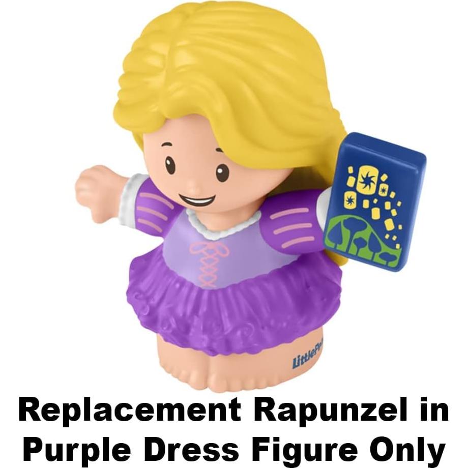 Figura de Reemplazo Rapunzel Little People GKG98 Vestido Morado