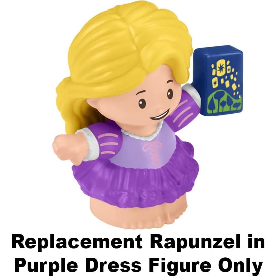 Figura de Reemplazo Rapunzel Little People GKG98 Vestido Morado