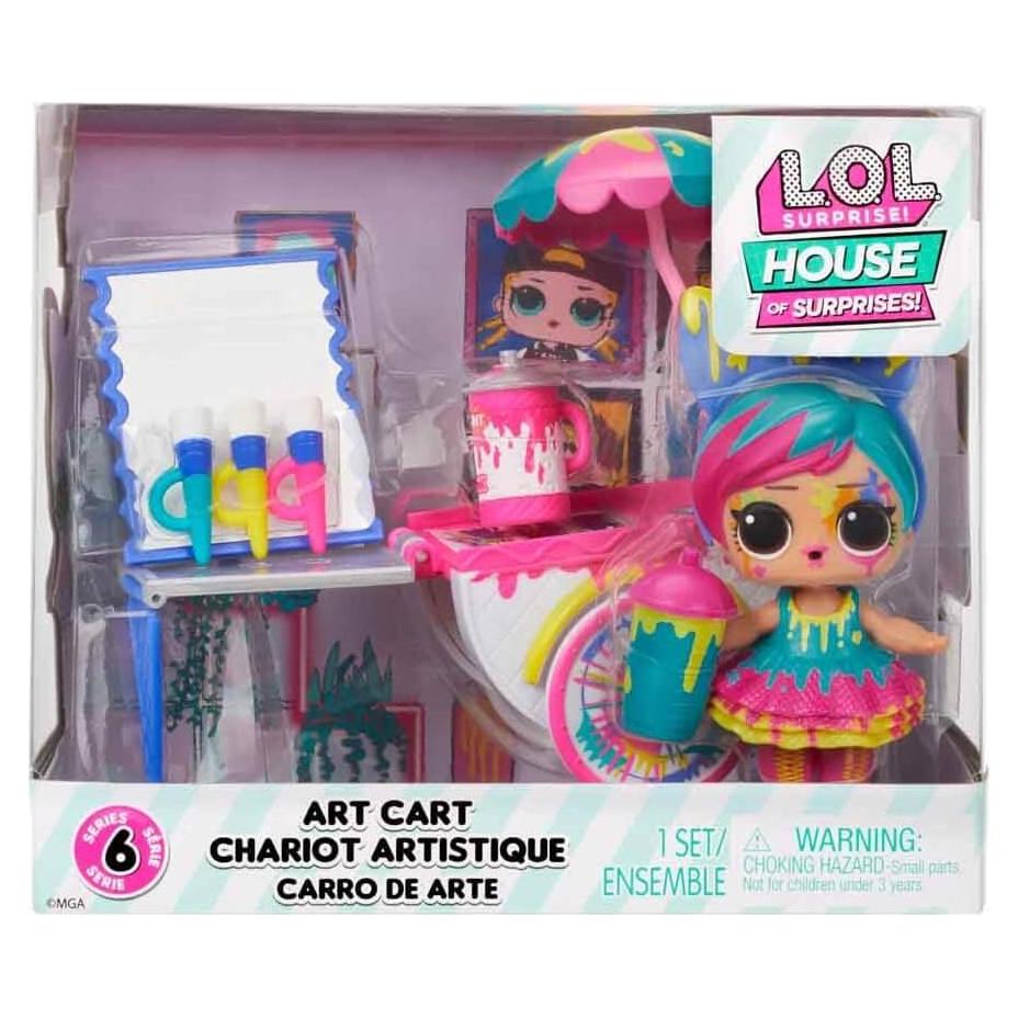 Set de Juego Carro de Arte L.O.L. Surprise! con Muñeca Splatters
