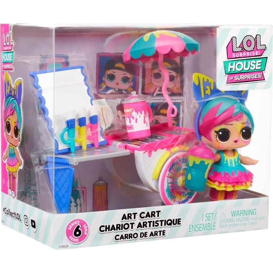 Set de Juego Carro de Arte L.O.L. Surprise! con Muñeca Splatters