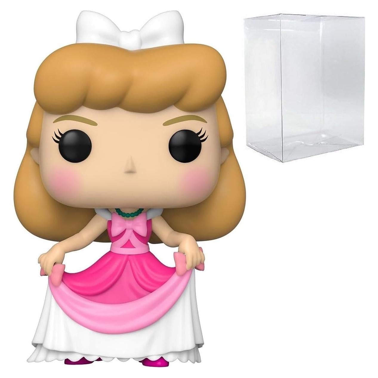 Figura de Vinilo Pop! Disney Cenicienta en Vestido Rosa 9.5 cm