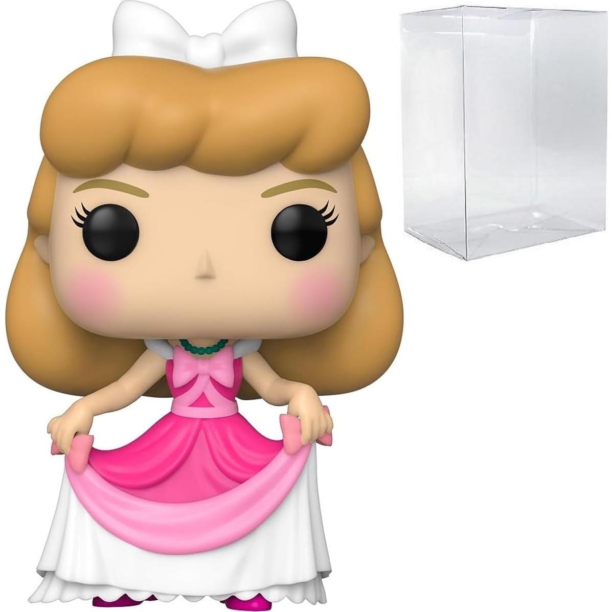 Figura de Vinilo Pop! Disney Cenicienta en Vestido Rosa 9.5 cm