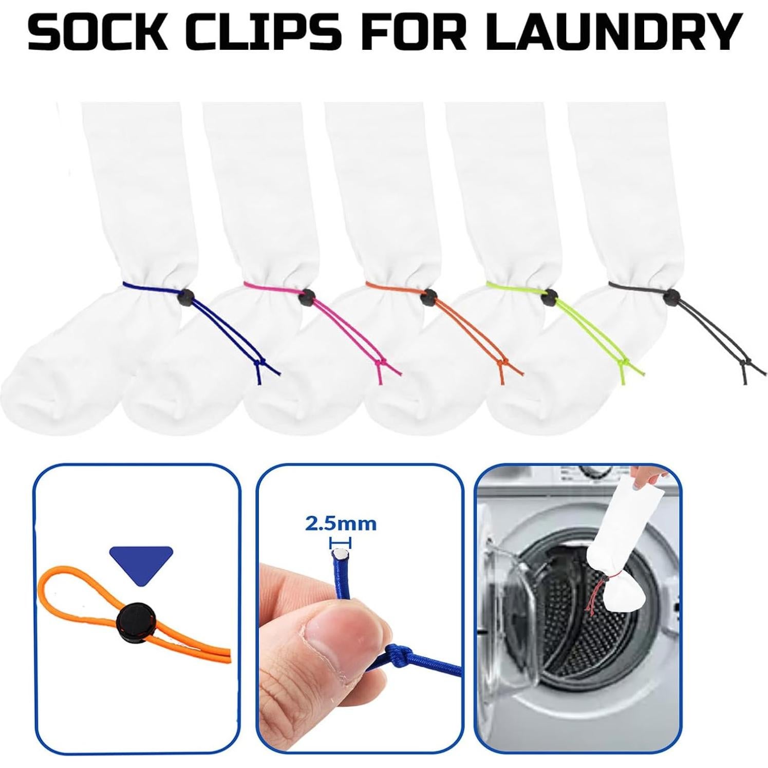 Clip de Calcetín Awsxuoor - 20 Piezas Organizador Lavandería