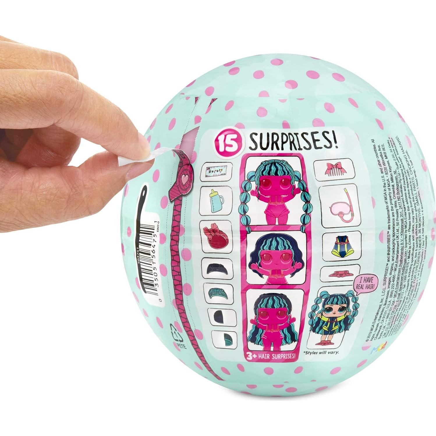 Muñeca L.O.L. Surprise! Hairvibes con 15 sorpresas y cabello intercambiable