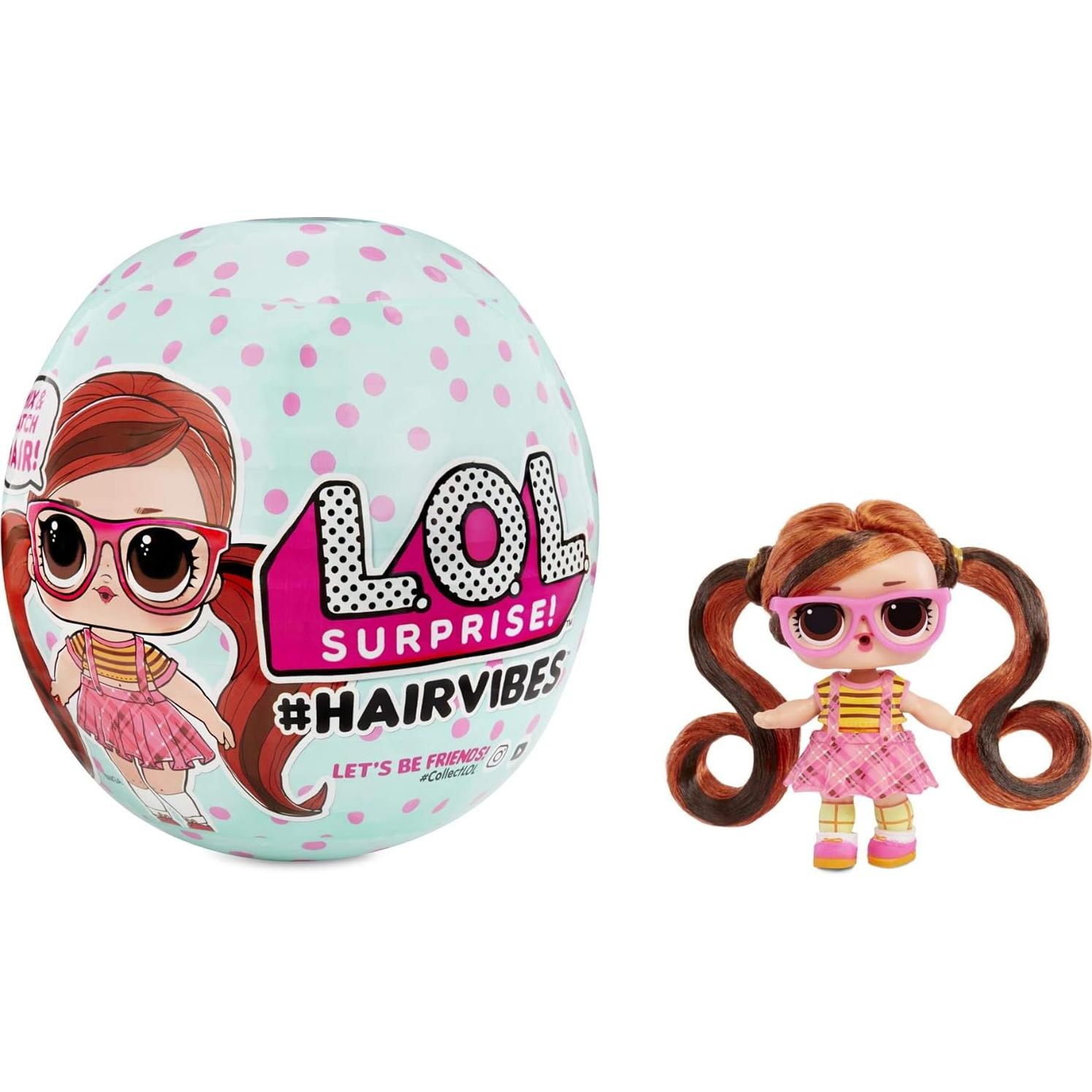 Muñeca L.O.L. Surprise! Hairvibes con 15 sorpresas y cabello intercambiable