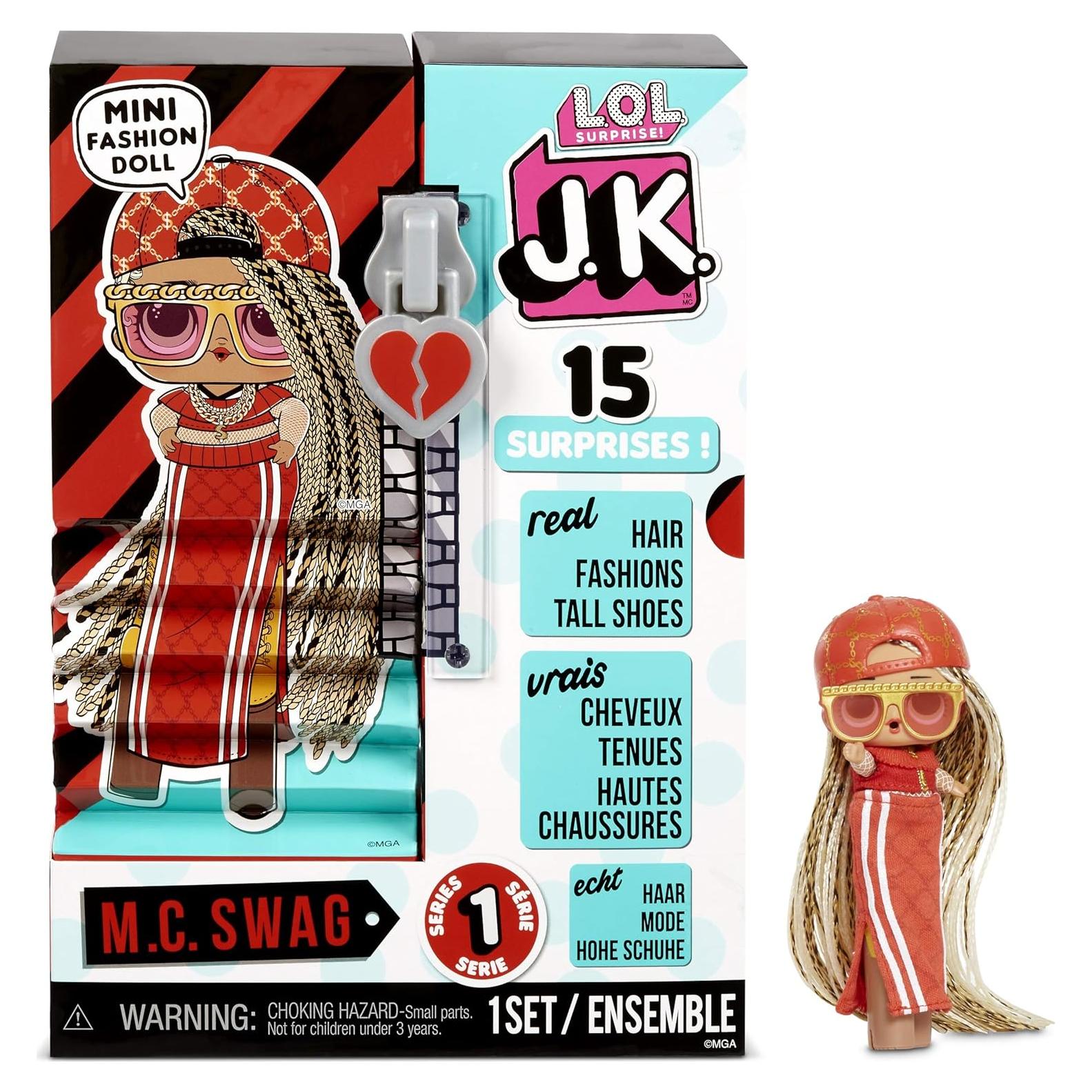 Muñeca L.O.L. Surprise! JK M.C. Swag con 15 sorpresas