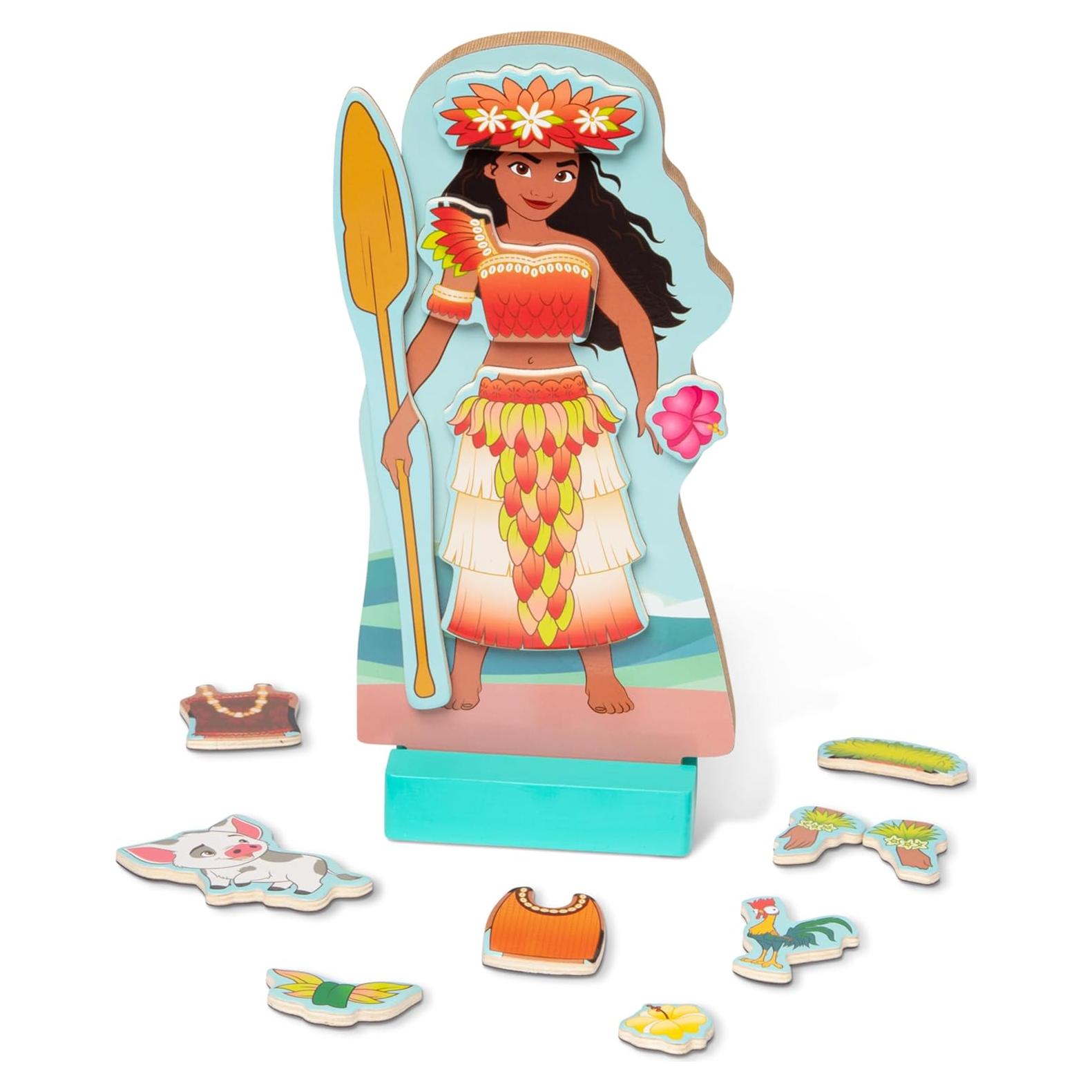 Muñeca Magnética de Madera Melissa & Doug Moana 30 Piezas
