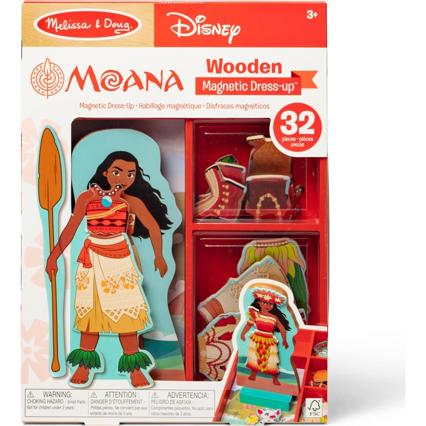 Muñeca Magnética de Madera Melissa & Doug Moana 30 Piezas
