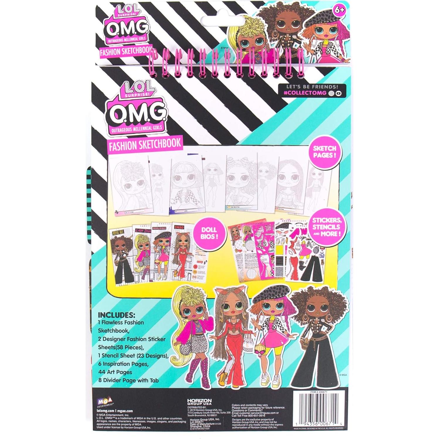 Cuaderno de Dibujo L.O.L. Surprise! O.M.G. 350 Piezas