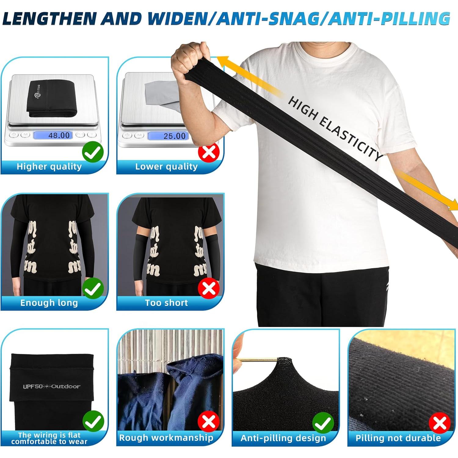 Mangas de Protección Solar UV BHYTAKI UPF 50 Unisex