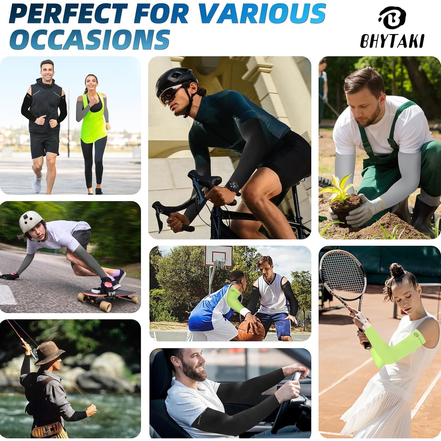 Mangas de Protección Solar UV BHYTAKI UPF 50 Unisex