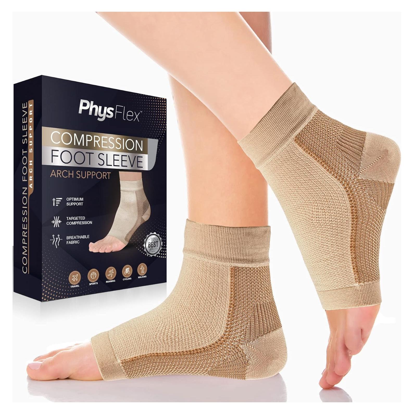 Calcetines de compresión PhysFlex para fascitis plantar - 1 par