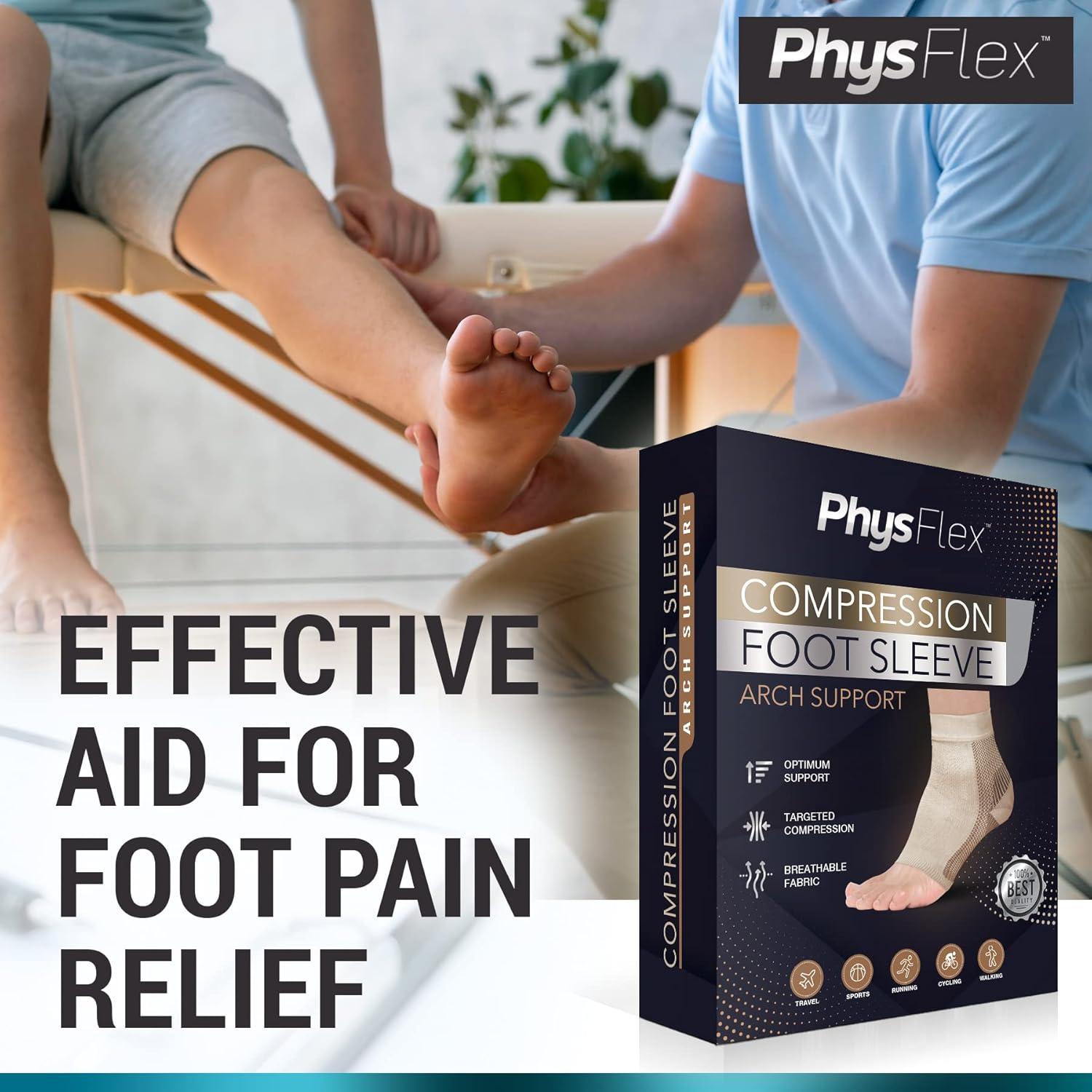 Calcetines de compresión PhysFlex para fascitis plantar - 1 par