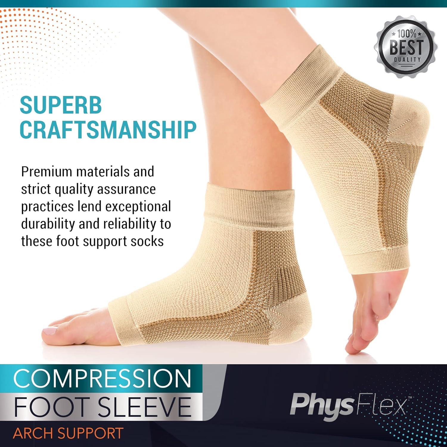 Calcetines de compresión PhysFlex para fascitis plantar - 1 par