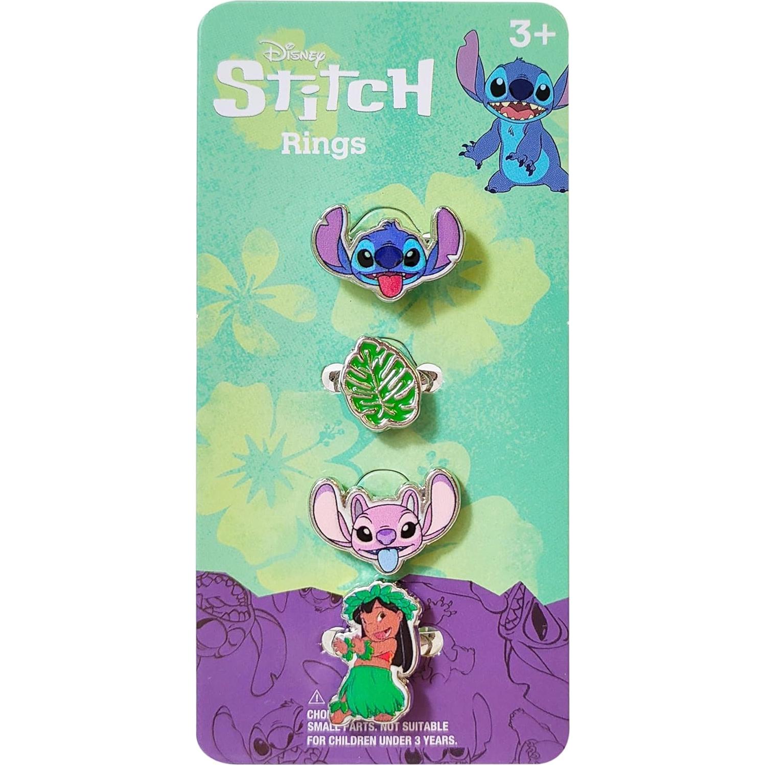 Anillos Ajustables LUV HER para Niñas - 4 Piezas con Charm