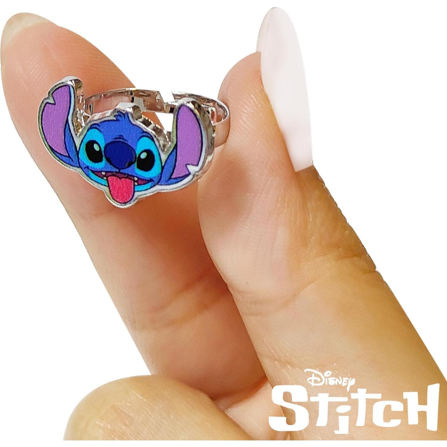 Anillos Ajustables LUV HER para Niñas - 4 Piezas con Charm