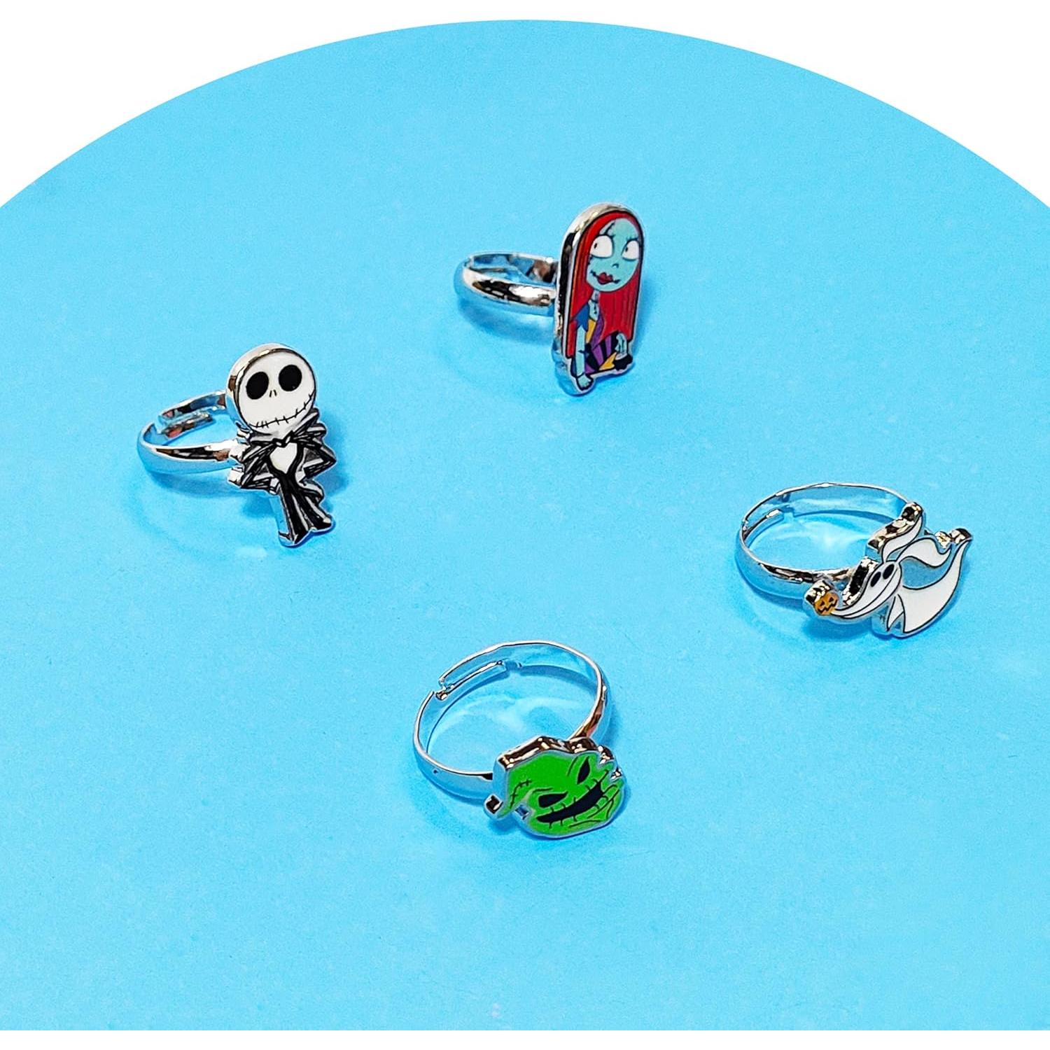 Conjunto de 4 Anillos Ajustables LUV HER para Niñas