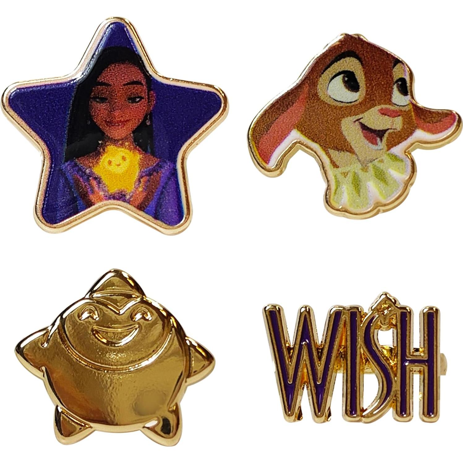 Conjunto de 4 Anillos Ajustables LUV HER para Niñas