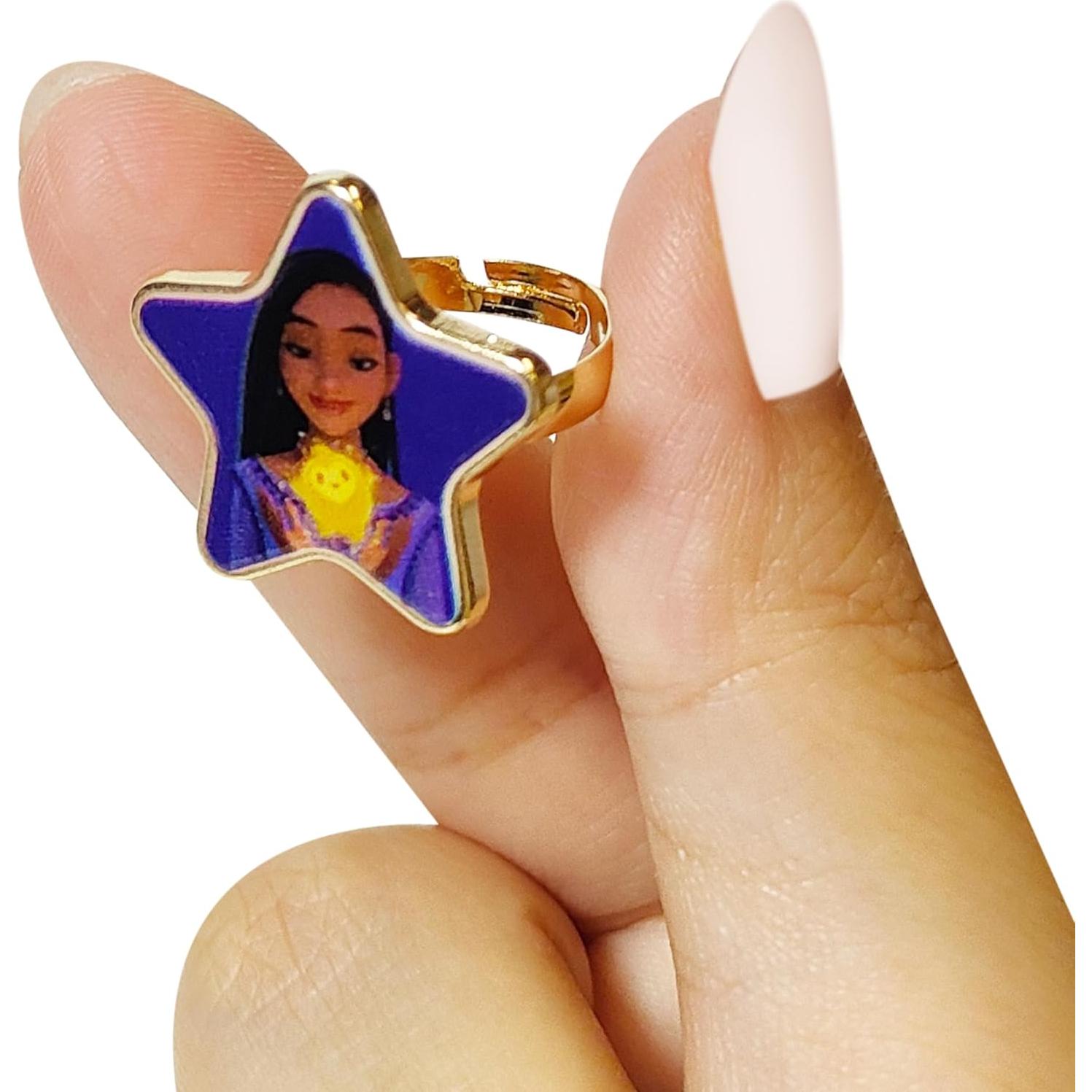 Conjunto de 4 Anillos Ajustables LUV HER para Niñas