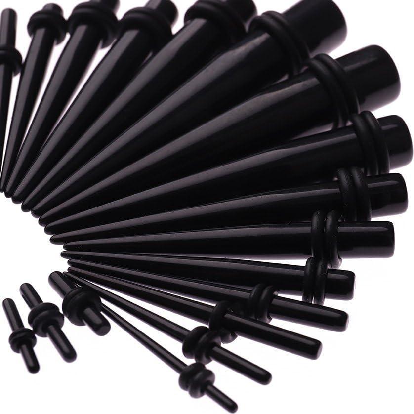 Kit de Estiramiento de Orejas JieyueJewelry 50 Piezas 14G-00G