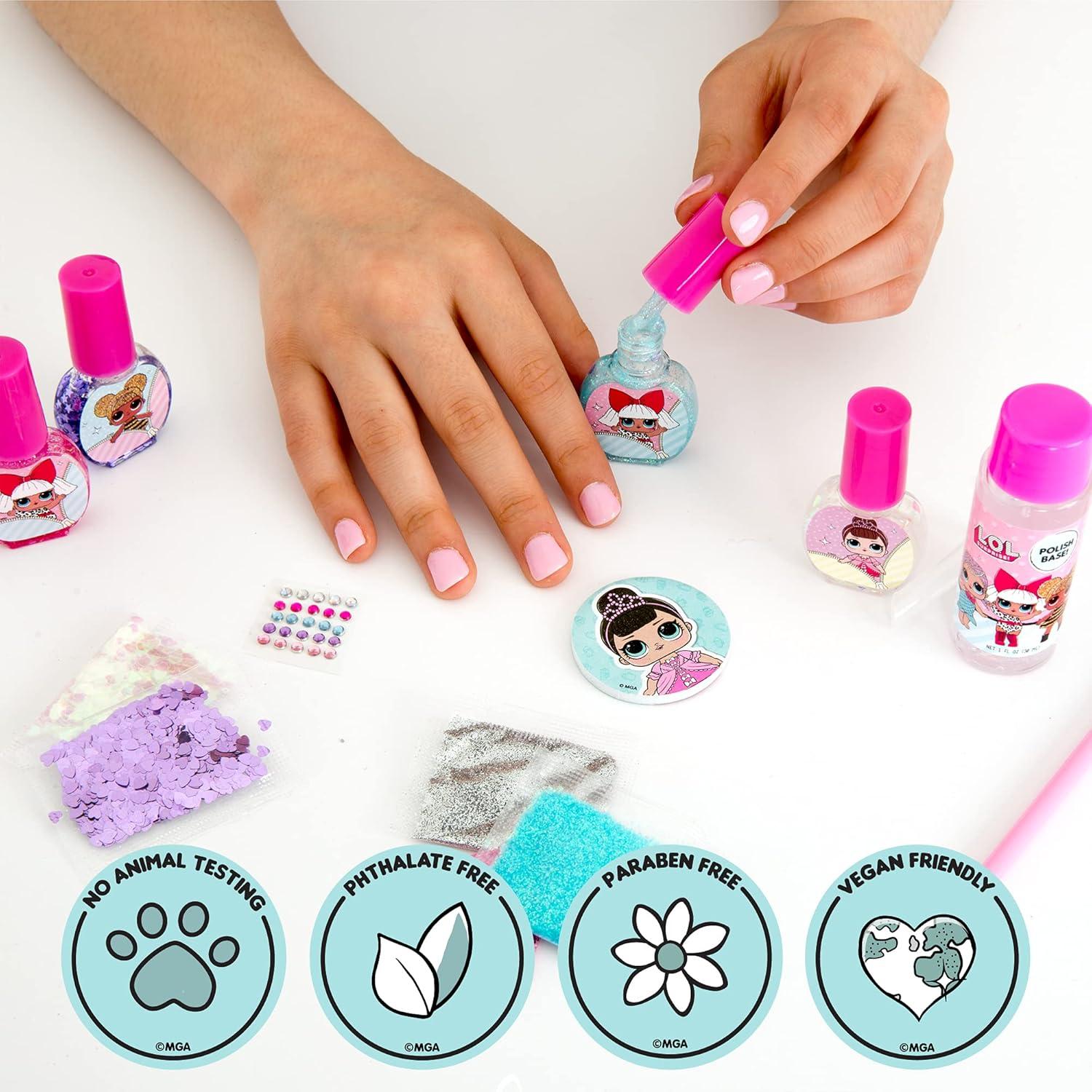 Kit de Arte de Uñas L.O.L. Surprise - Crea 4 Esmaltes DIY