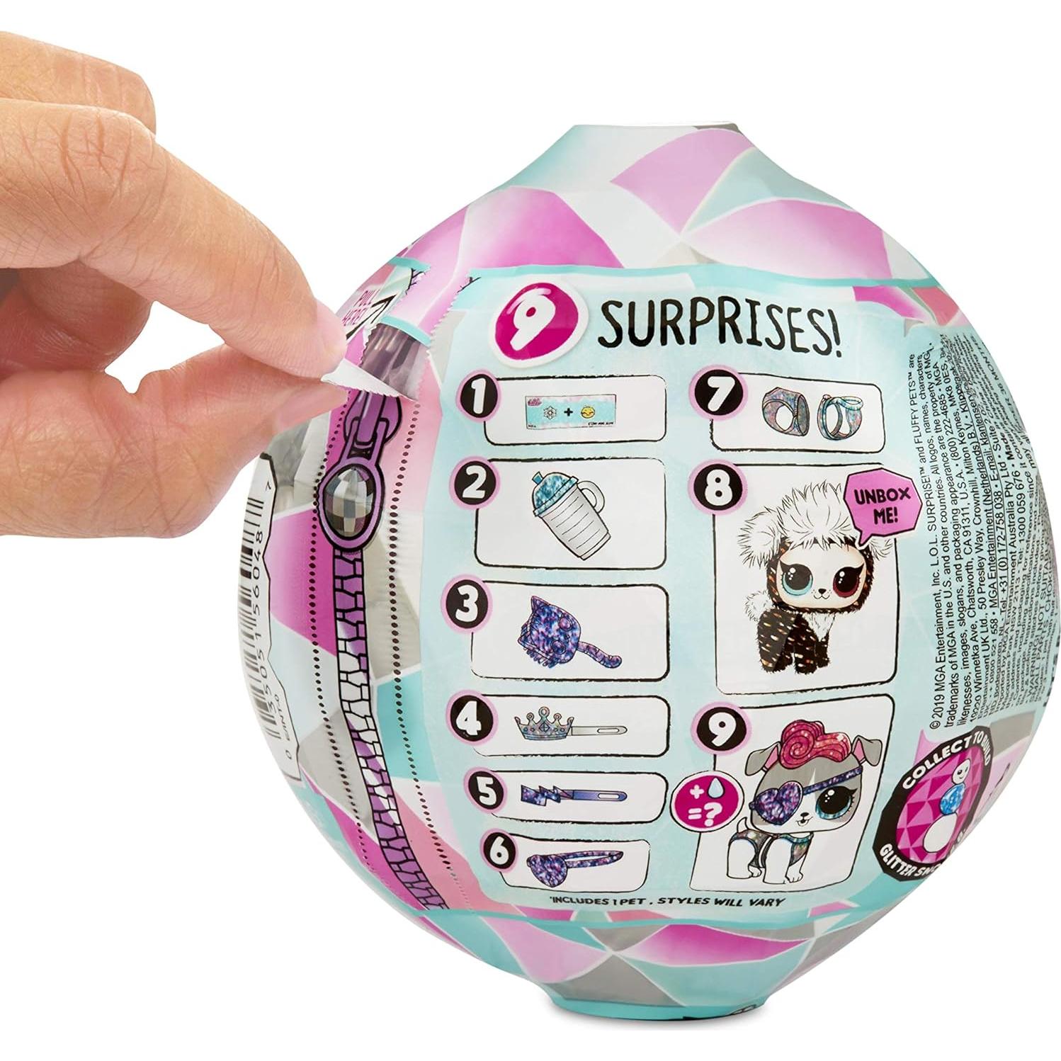 L.O.L. Surprise! Mascotas Esponjosas Disco Invernal 9 Sorpresas