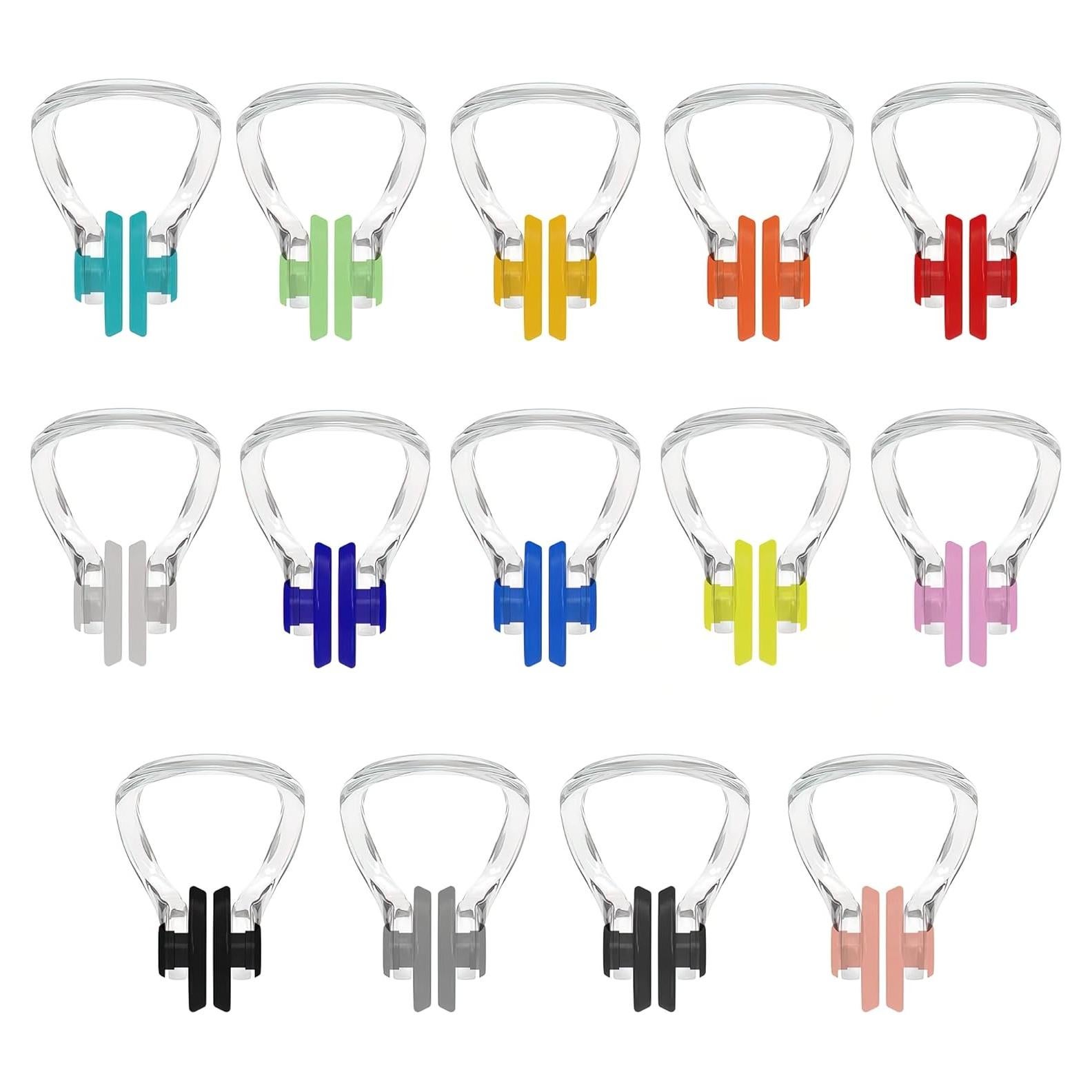 Clip de Nariz para Nadar Hurdilen - 14 Paquetes Multicolor