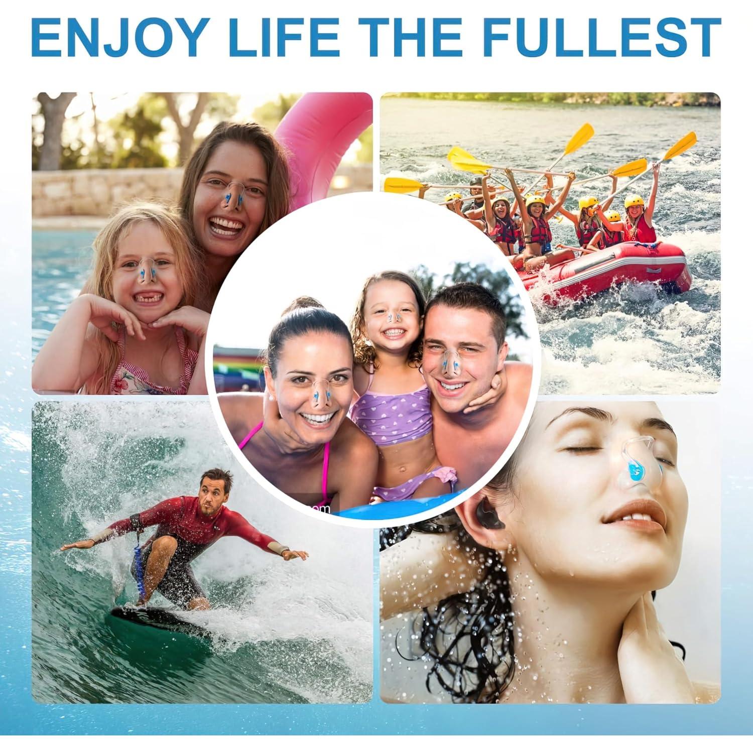 Clip de Nariz para Nadar Hurdilen - 14 Paquetes Multicolor