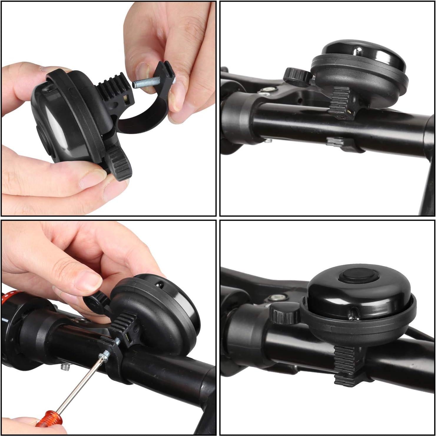 Timbre de Bicicleta Accmor de Aluminio con Sonido Claro - 2 Pcs