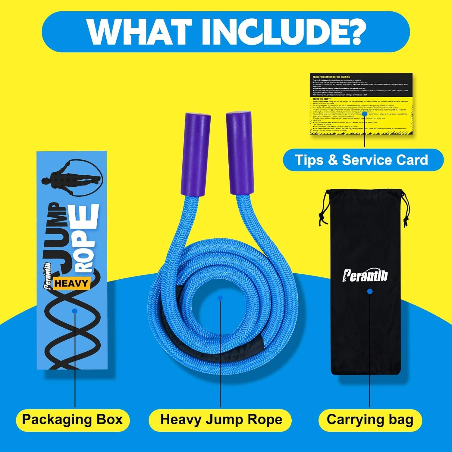 Cuerda de Salto Pesada Perantlb 2.8m con Mango Antideslizante