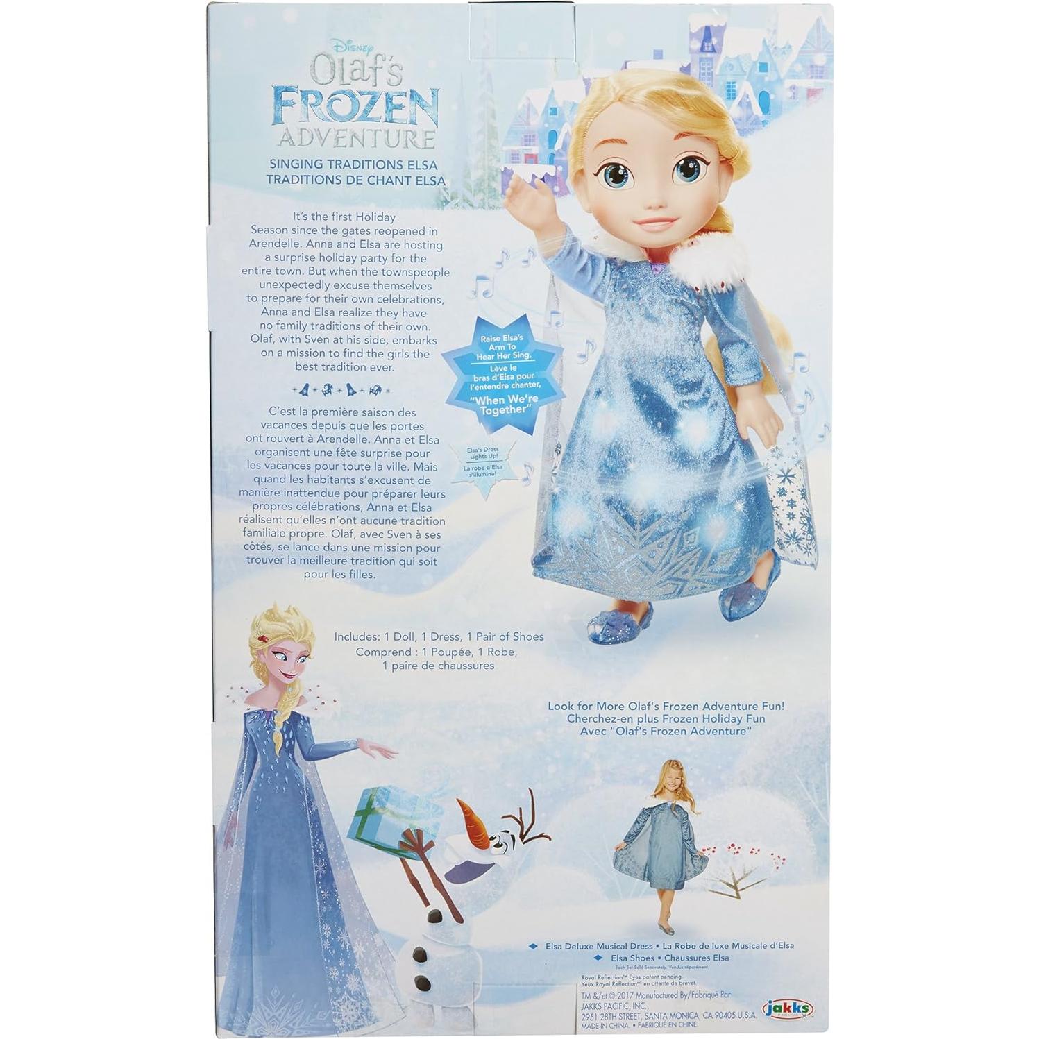 Muñeca Elsa Tradiciones Cantantes Disney Frozen 35.56 cm
