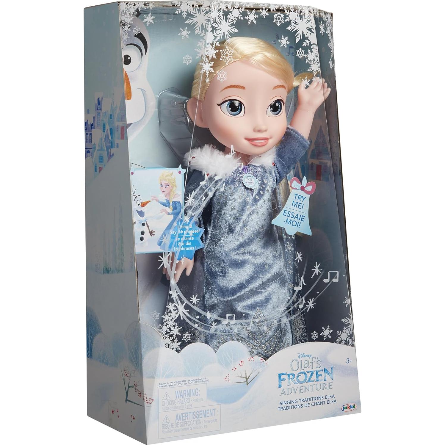 Muñeca Elsa Tradiciones Cantantes Disney Frozen 35.56 cm